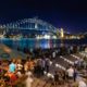 a large gathering at the Sydney Harbour Bridge